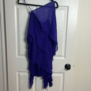 100% Silk BCBG Asymmetrical Y2K Dress (size 2)